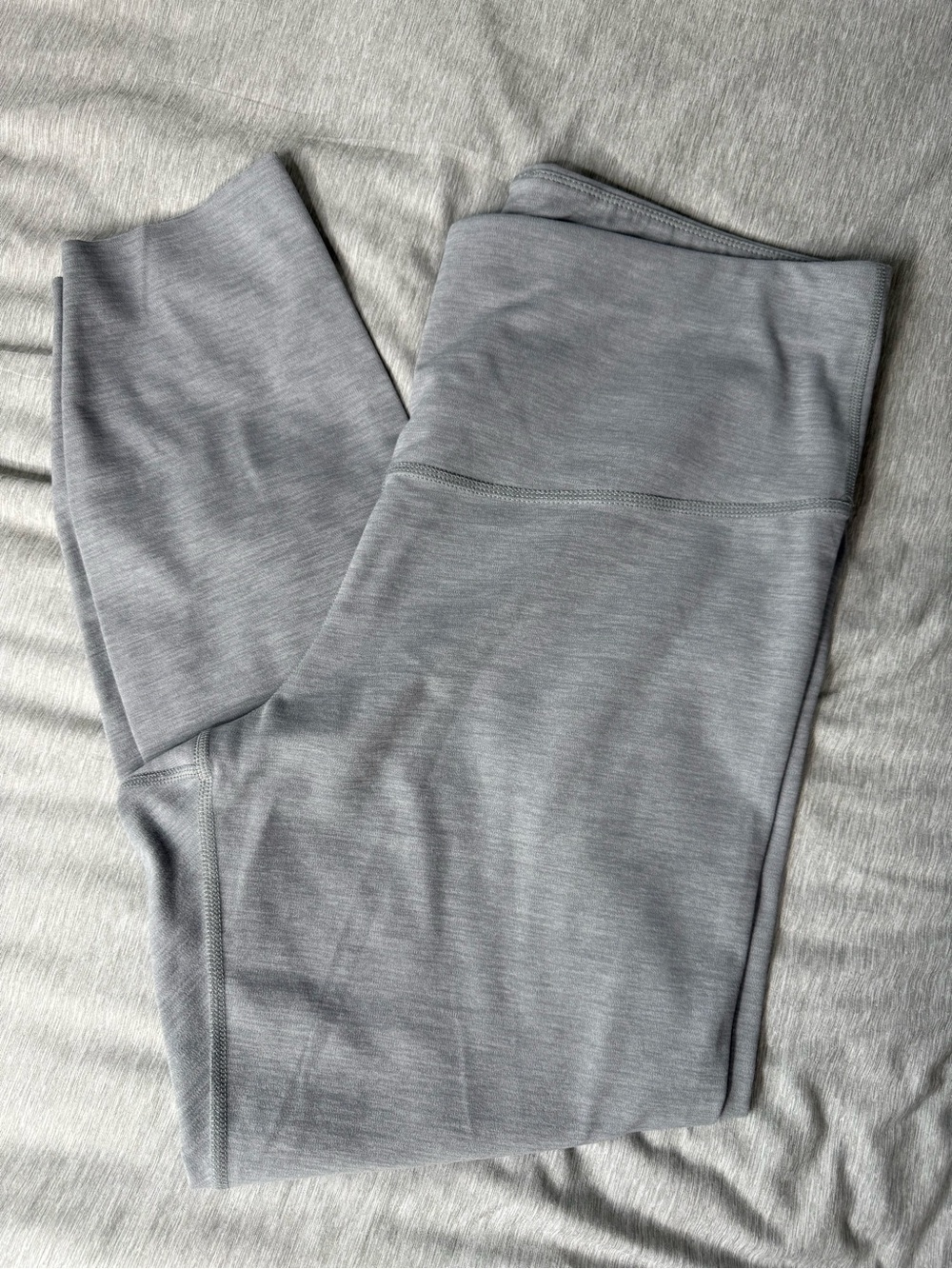 Nike Heather Gray High-Rise Performance Leggings